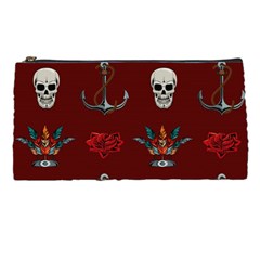 Tattoo-old-school-background-pattern Pencil Case by Salman4z