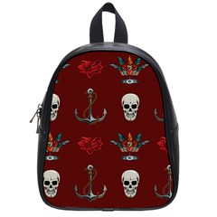 Tattoo-old-school-background-pattern School Bag (small) by Salman4z