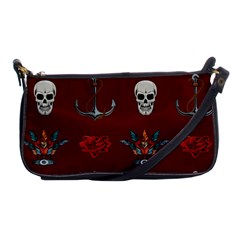 Tattoo-old-school-background-pattern Shoulder Clutch Bag by Salman4z