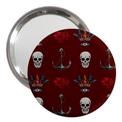 Tattoo-old-school-background-pattern 3  Handbag Mirrors by Salman4z