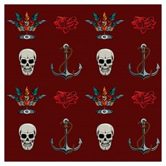 Tattoo-old-school-background-pattern Lightweight Scarf  by Salman4z