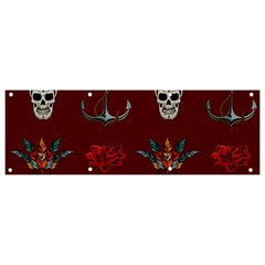 Tattoo-old-school-background-pattern Banner And Sign 9  X 3 