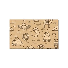 Egyptian-seamless-pattern-symbols-landmarks-signs-egypt Sticker Rectangular (100 Pack) by Salman4z