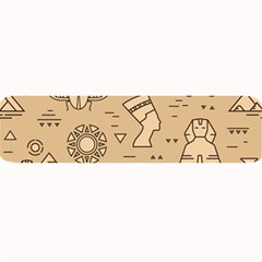 Egyptian-seamless-pattern-symbols-landmarks-signs-egypt Large Bar Mat by Salman4z