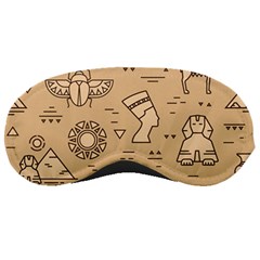 Egyptian-seamless-pattern-symbols-landmarks-signs-egypt Sleeping Mask by Salman4z