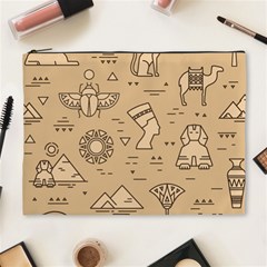 Egyptian-seamless-pattern-symbols-landmarks-signs-egypt Cosmetic Bag (xl) by Salman4z