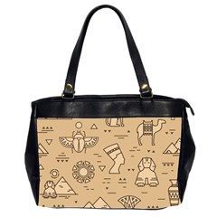 Egyptian-seamless-pattern-symbols-landmarks-signs-egypt Oversize Office Handbag (2 Sides) by Salman4z