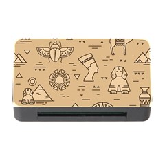 Egyptian-seamless-pattern-symbols-landmarks-signs-egypt Memory Card Reader With Cf by Salman4z