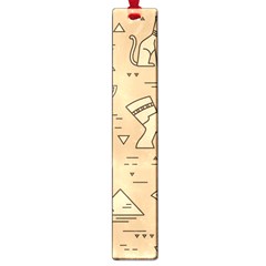 Egyptian-seamless-pattern-symbols-landmarks-signs-egypt Large Book Marks by Salman4z