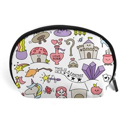 Fantasy-things-doodle-style-vector-illustration Accessory Pouch (large) by Salman4z