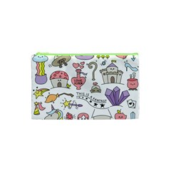 Fantasy-things-doodle-style-vector-illustration Cosmetic Bag (xs) by Salman4z