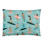 Beach-surfing-surfers-with-surfboards-surfer-rides-wave-summer-outdoors-surfboards-seamless-pattern- Pillow Case (Two Sides) Front