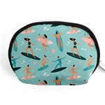 Beach-surfing-surfers-with-surfboards-surfer-rides-wave-summer-outdoors-surfboards-seamless-pattern- Accessory Pouch (Medium) Front