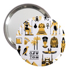 Egypt-symbols-decorative-icons-set 3  Handbag Mirrors by Salman4z