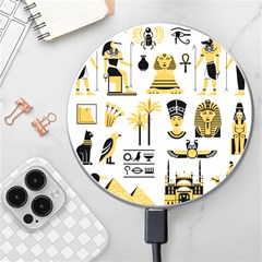 Egypt-symbols-decorative-icons-set Wireless Fast Charger(white) by Salman4z