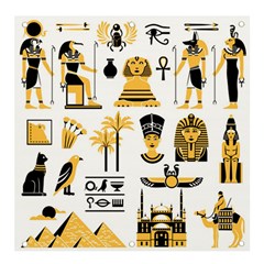 Egypt-symbols-decorative-icons-set Banner And Sign 4  X 4  by Salman4z