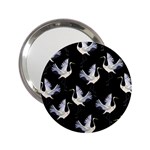 Crane Pattern 2.25  Handbag Mirrors Front