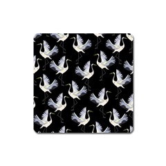 Crane Pattern Square Magnet by Salman4z