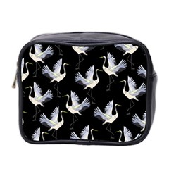 Crane Pattern Mini Toiletries Bag (two Sides)