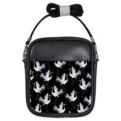 Crane Pattern Girls Sling Bag by Salman4z