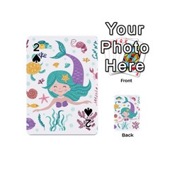 Set-cute-mermaid-seaweeds-marine-inhabitants Playing Cards 54 Designs (mini) by Salman4z