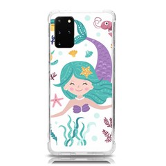 Set-cute-mermaid-seaweeds-marine-inhabitants Samsung Galaxy S20plus 6 7 Inch Tpu Uv Case by Salman4z