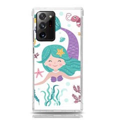 Set-cute-mermaid-seaweeds-marine-inhabitants Samsung Galaxy Note 20 Ultra Tpu Uv Case by Salman4z