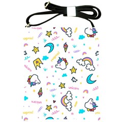 Unicorns-rainbows-seamless-pattern Shoulder Sling Bag by Salman4z