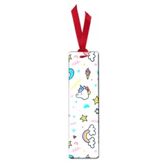 Unicorns-rainbows-seamless-pattern Small Book Marks by Salman4z