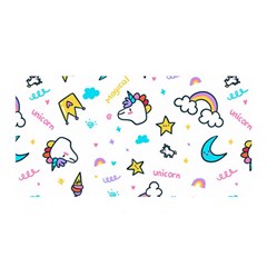 Unicorns-rainbows-seamless-pattern Satin Wrap 35  X 70  by Salman4z