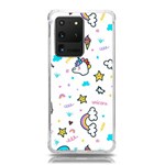 Unicorns-rainbows-seamless-pattern Samsung Galaxy S20 Ultra 6.9 Inch TPU UV Case Front