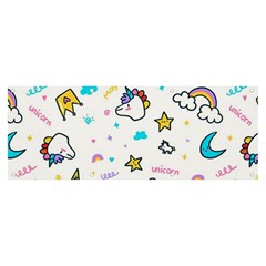 Unicorns-rainbows-seamless-pattern Banner And Sign 8  X 3  by Salman4z