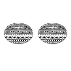 Boho-style-pattern Cufflinks (oval) by Salman4z