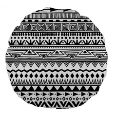 Boho-style-pattern Large 18  Premium Round Cushions by Salman4z