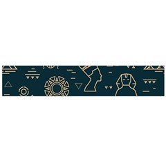 Dark-seamless-pattern-symbols-landmarks-signs-egypt -- Large Premium Plush Fleece Scarf  by Salman4z