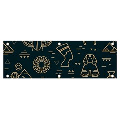 Dark-seamless-pattern-symbols-landmarks-signs-egypt -- Banner And Sign 6  X 2  by Salman4z