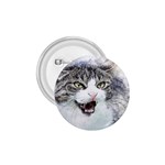 Cat Pet Art Abstract Watercolor 1.75  Buttons Front