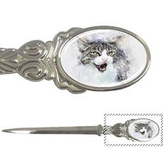 Cat Pet Art Abstract Watercolor Letter Opener