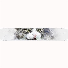 Cat Pet Art Abstract Watercolor Small Bar Mat