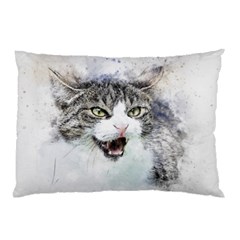 Cat Pet Art Abstract Watercolor Pillow Case