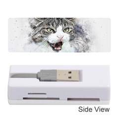 Cat Pet Art Abstract Watercolor Memory Card Reader (stick) by Jancukart