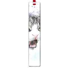 Cat Pet Art Abstract Watercolor Large Book Marks