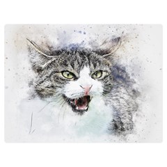 Cat Pet Art Abstract Watercolor Premium Plush Fleece Blanket (extra Small)