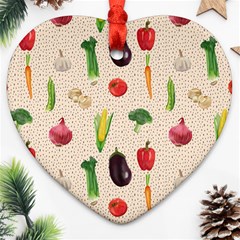 Vegetables Ornament (heart) by SychEva