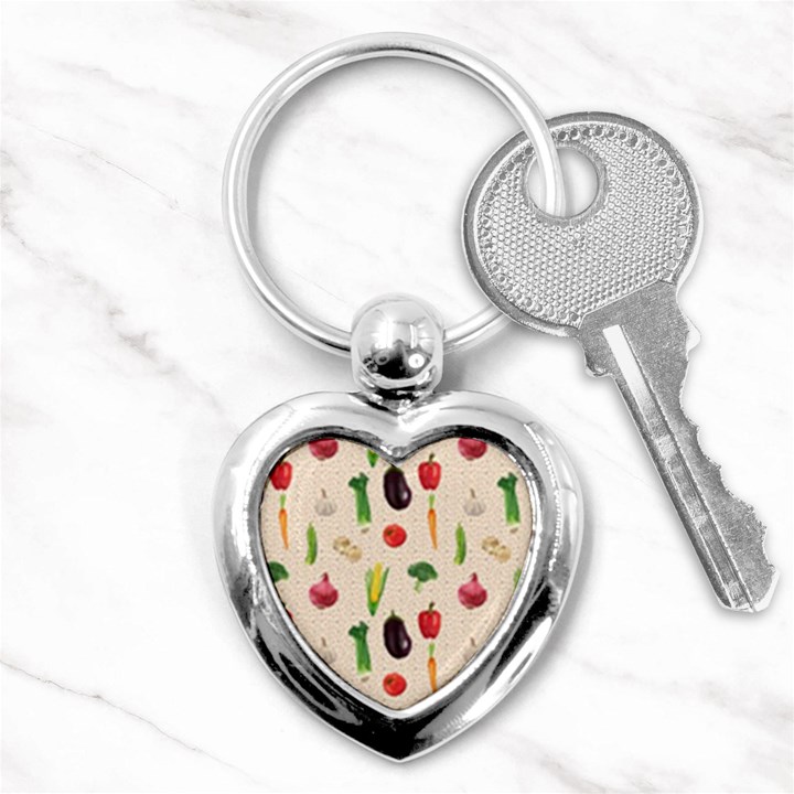 Vegetables Key Chain (Heart)