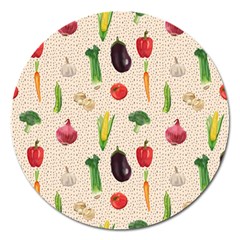 Vegetables Magnet 5  (round) by SychEva