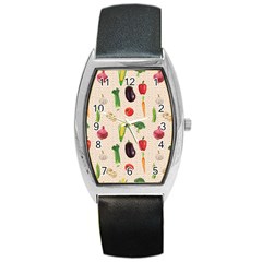 Vegetables Barrel Style Metal Watch by SychEva