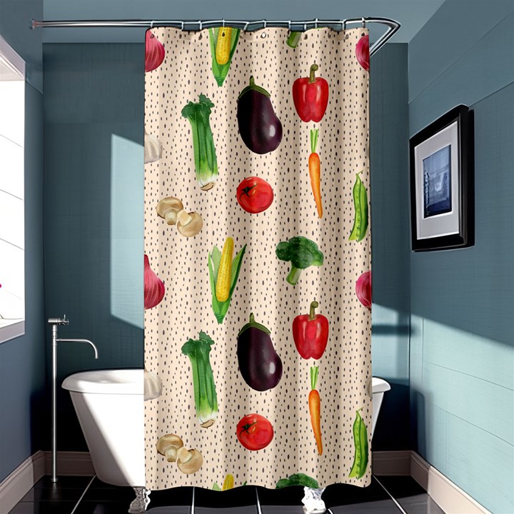 Vegetables Shower Curtain 36  x 72  (Stall) 