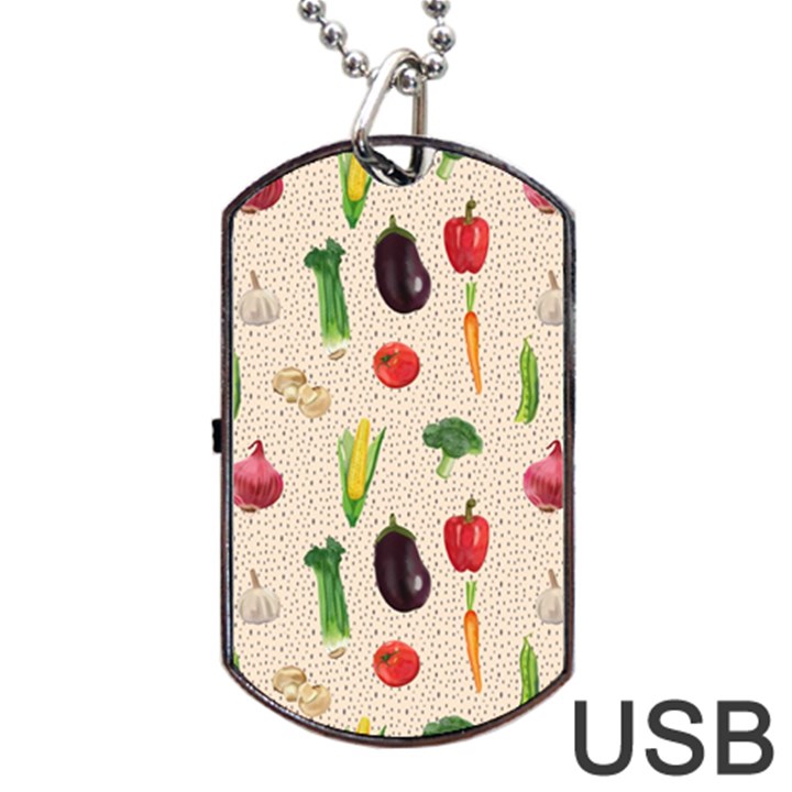 Vegetables Dog Tag USB Flash (Two Sides)