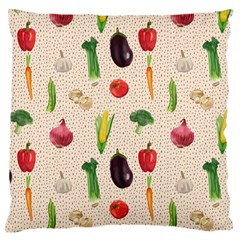 Vegetables Large Cushion Case (one Side) by SychEva